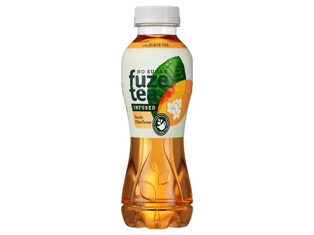 Frisdrank Fuze Tea peach elderflow suikervrij 400ml