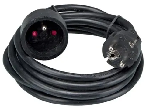 verlengkabel 3 meter, zwart, voor België