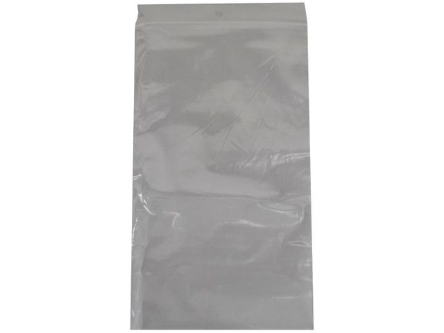 Sachet plastique zip transparent 160x230mm bande blanche 1000pcs