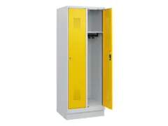 schoollocker,HxBxD 1630x600x500mm,2vak,vak B 300mm,cil.-slot,sokkel