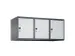 opzetkast,v. locker,3vak.,vak B 400mm,HxBxD 500x1200x500mm,vleugeldeur