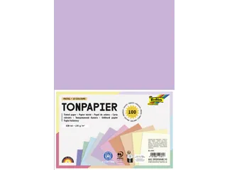 Knutselpapier Folia A4 100vel 10 pastelkleuren - 2