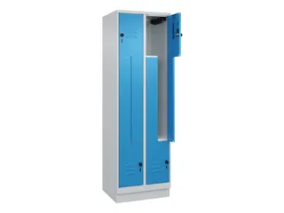 Z-garderobekast,HxBxD 1950x600x500mm,vak B 150/300mm,draaigrendel - 2