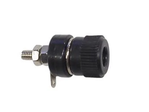 Bindposten 4mm Nikkel - Zwart