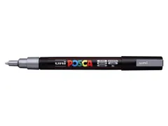Verfstift Posca PC3M Fijne punt 0,9-1,3mm Zilver