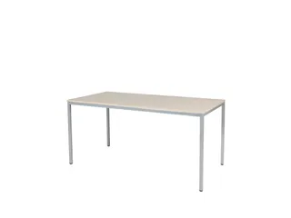 Domino Basic Tafel Vaste Hoogte 1600x800mm Robson Eiken Alu 4-Poots - 1