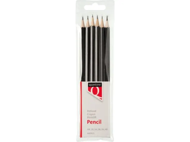 Potloodset Quantore Hb 1b 1h 2b 2h 4b