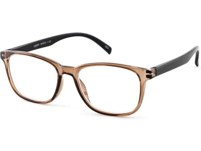 Leesbril I Need You +1.00 dpt Lucky bruin-zwart