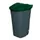 Afvalbak 100 Liter HxBxD 850x510x550mm Pp Romp Antraciet Deksel Groen