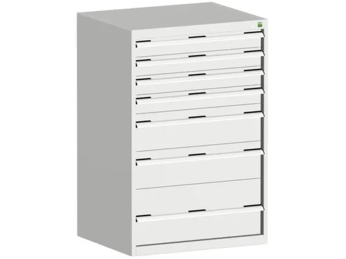 ladekast 1200x800x650mm 7laden zware lasten RAL7035 front RAL7035