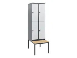 Dubbeldekse dekenkist,HxBxD 1950x600x815mm,2x2vak.,vak B 300mm