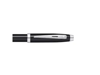 Balpen SHEAFFER 100 E9338 Glossy black lacquer chrome plated - 5