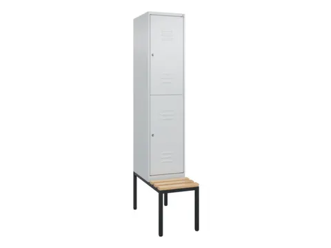 armoire vestiaire avec banc à deux niveaux HxlxP 2120x400x815mm