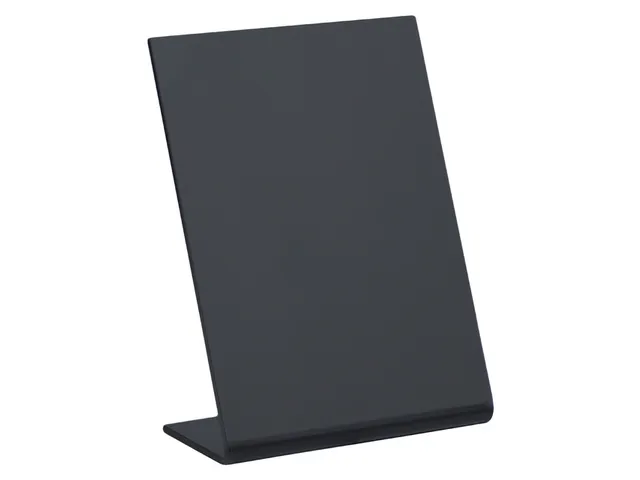 Krijtbord Securit A7 L-Bord Verticaal zwart 5 stuks