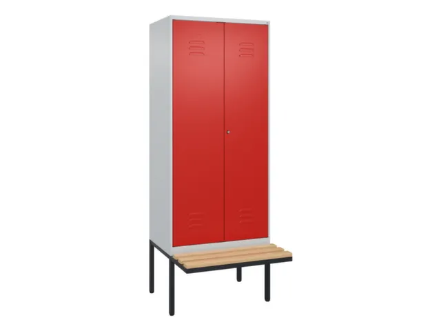 locker voor scheiding van kleding,HxBxD 2120x800x815mm,2vak