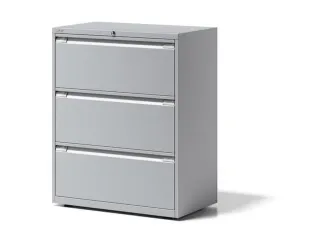 hangmappenkast,HxBxD 1000x800x470mm,3hangmappenframes,romp lichtgrijs - 1