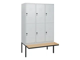 Dubbeldekse dekenkist,HxBxD 1950x1200x815mm,3x2vak.,vak B 400mm - 1