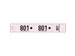 Garderobeblok 50 tickets 20x3 roze