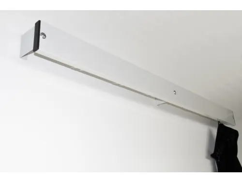wandkapstok,HxL 100x1500mm,6jashaken,aluminium/roestvrij staal,RAL7035