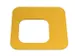 Oplegdeksel,V. Afvalbak 1X100L,Vierkant,1Opening,Staal,Geel