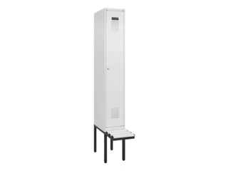 locker met bank,HxBxD 2120x300x815mm,1vak,vak B 300mm,cilinderslot - 2