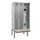 locker met bank,HxBxD 2120x900x815mm,3vak,vak B 300mm,draaigrendel