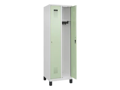 locker,HxBxD 1950x600x500mm,2vak,vak B 300mm,cil.-slot,voeten