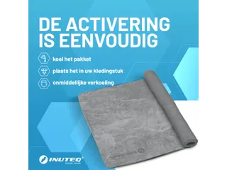 Inuteq Body Cooling handdoek 78x33cm Grijs - 3