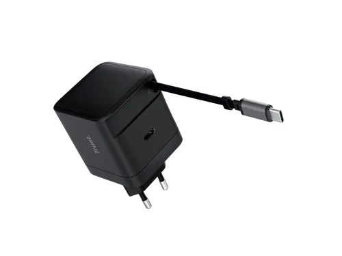 Trust Maxo Intrekbare USB-C-PD-oplader van 65W Zwart