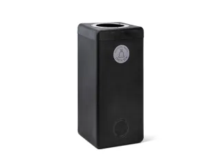 Afvalbak 90 liter, EarthBin Grijs Zwart - 1