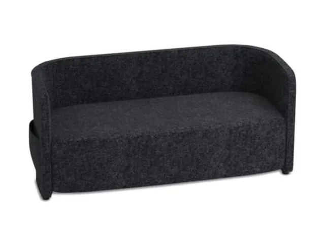 sofa,2-zits,stof donkergrijs,HxBxD 760x1570x760mm,2zijvakken