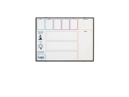 Bedrukt whiteboard 90x120cm Softline 8mm Zwart profiel