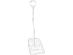 Hygiene 5603-5 uitlekschep, wit, steel 115cm, groot blad 38x34cm