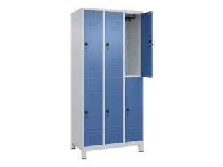 dubbeldekse locker,HxBxD 1950x900x500mm,3x2vak.,vak B 300mm - 2