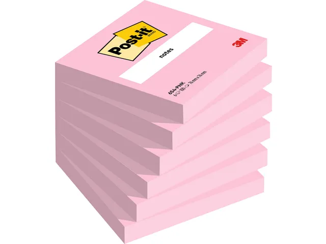 Memoblok 3M Post-it 654 76X76mm Roze