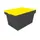 Herbruikbare containers HxLxB 340x610x400mm 58l PP-regeneraat geel
