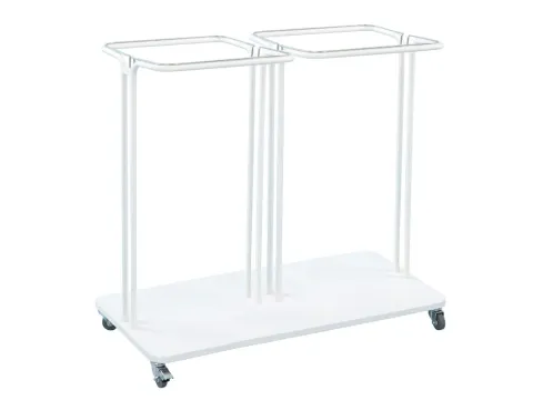 Afvalbak Combo 2x120 liter Wit Saekko Boy