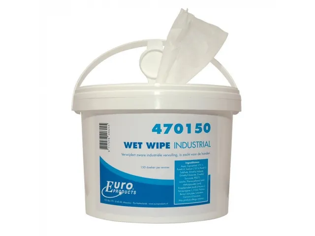Euro Wet Wipe Handcleaner emmer 4x 150 stuks