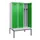 locker met bank,voor scheiding van kleding,HxBxD 2120x1200x815mm,3vak