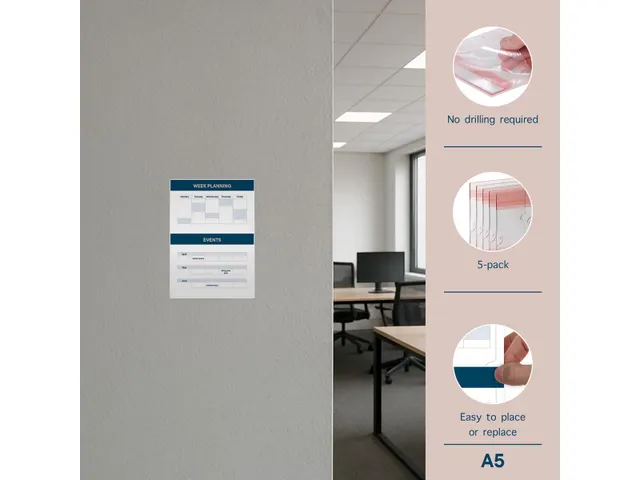 Posterhouder Sleeve A5 Multi-Surface Staand Acryl