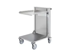 kopwandwagen,draagverm. 150kg,laadvl. LxB 510x510mm,RVSplaat,RVS