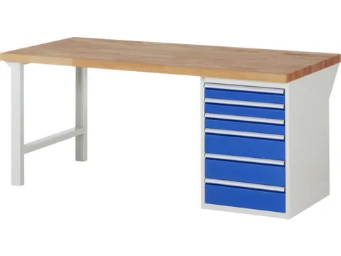 werkbank,HxBxD 890x2000x900mm,beukblad,draagverm. 750kg