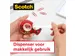 Ruban adhésif Scotch Crystal 600 25mx19mm transparent + dévidoir
