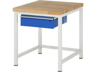Werkbank 745X850X800-1000Mm Beukblad Draagverm. 1250Kg 1Lade Cil.-Slot - 1