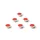 Glasbordmagneet 30mm Rond Rood Extra Sterk 6 stuks