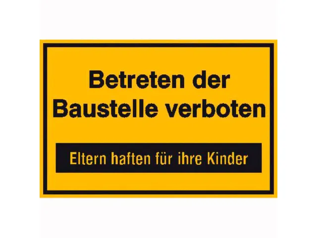 aanwijzingsbord,Betreden van de bouwplaats verboden,aluminium gemerkt