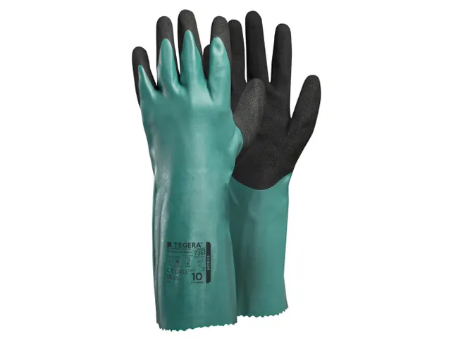 Tegera 7361 nitril handschoenen, zwart, maat 11, per 12 paar