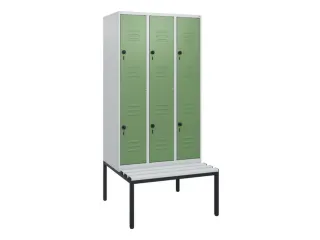 Dubbeldekse dekenkist,HxBxD 1950x900x815mm,3x2vak.,vak B 300mm - 1