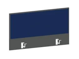 baliepaneel bureau aanbouw achter MS-donkergrijs BN6016-blauw 1000mm