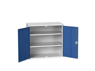 universele kast,HxBxD 1000x1050x550mm,2xStalen bodem,draaigrendelslot - 1